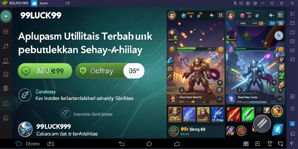 Tampilan aplikasi 99LUCK99 yang bersih dan mudah dinavigasi.