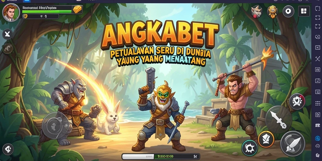 Screenshot ANGKABET menunjukkan petualangan seru dalam dunia yang kaya.