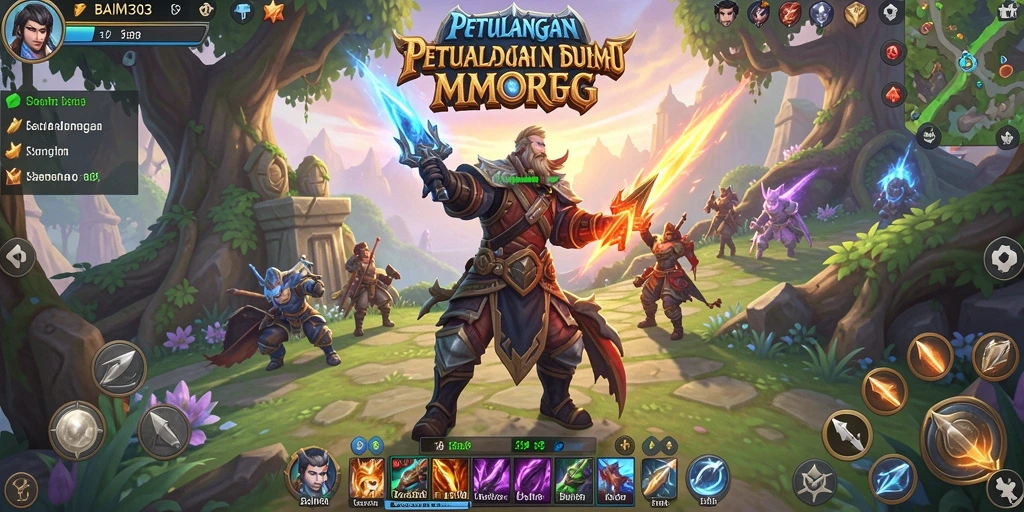 Tangkapan layar gameplay BAIM303 menampilkan pertempuran epik dan interaksi pemain.