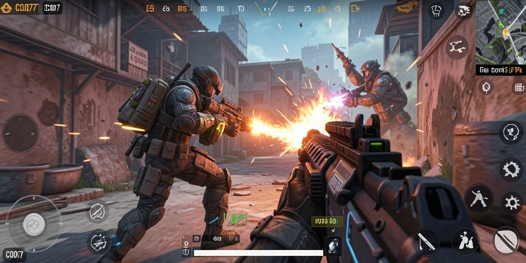 Tampilkan aksi menegangkan dalam gameplay FPS C0077.