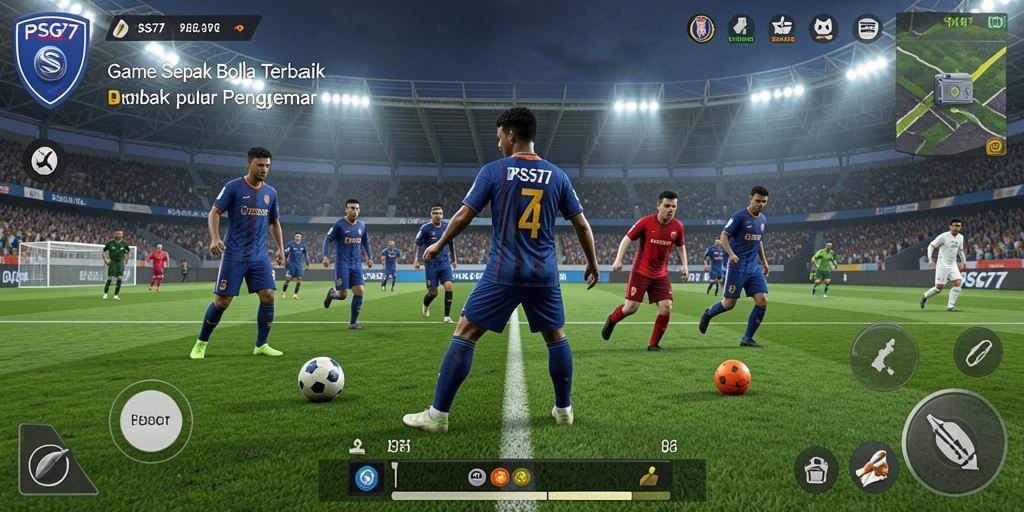 Gameplay seru dengan grafis sepak bola yang memukau.