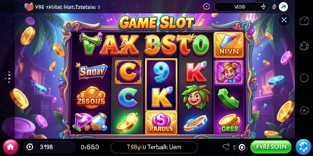 Screenshot gameplay V98 yang menampilkan keseruan permainan Slot.